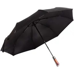 Bild på SCX.design R03 hopfällbart paraply med trähandtag med automatisk öppning/stängning 