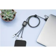 Bild på SCX.design C33 Type-C-laddningssladd på 60 W med dubbelupplyst logotyp 