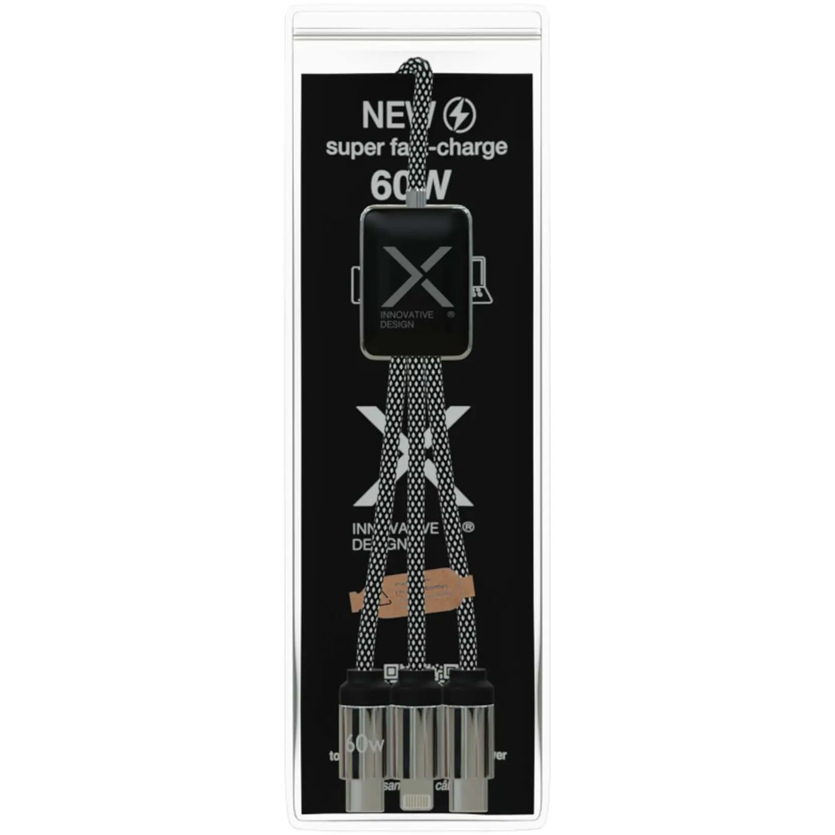 Bild på SCX.design C33 Type-C-laddningssladd på 60 W med dubbelupplyst logotyp 