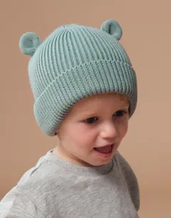 Bild på Organic Baby Bear Beanie