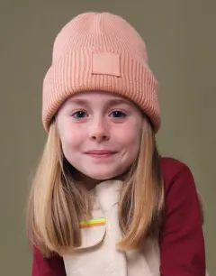 Bild på Kids Deep Cuffed Tonal Patch Beanie