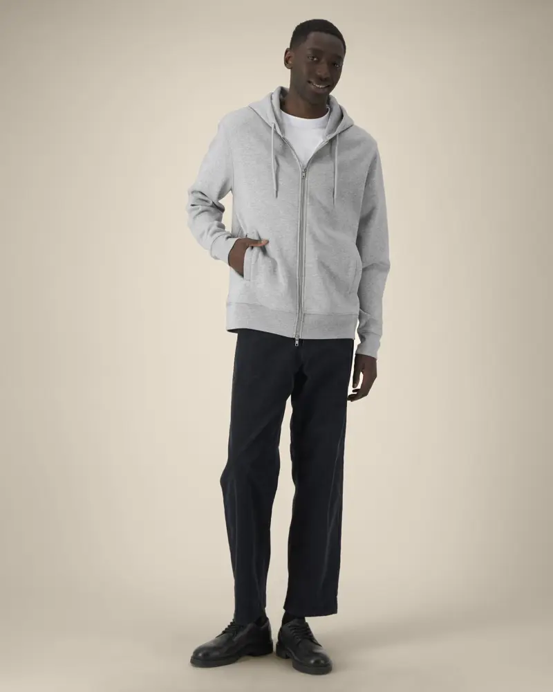 Astor The unisex zip-through hoodie in cotton-TENCEL™ Modal