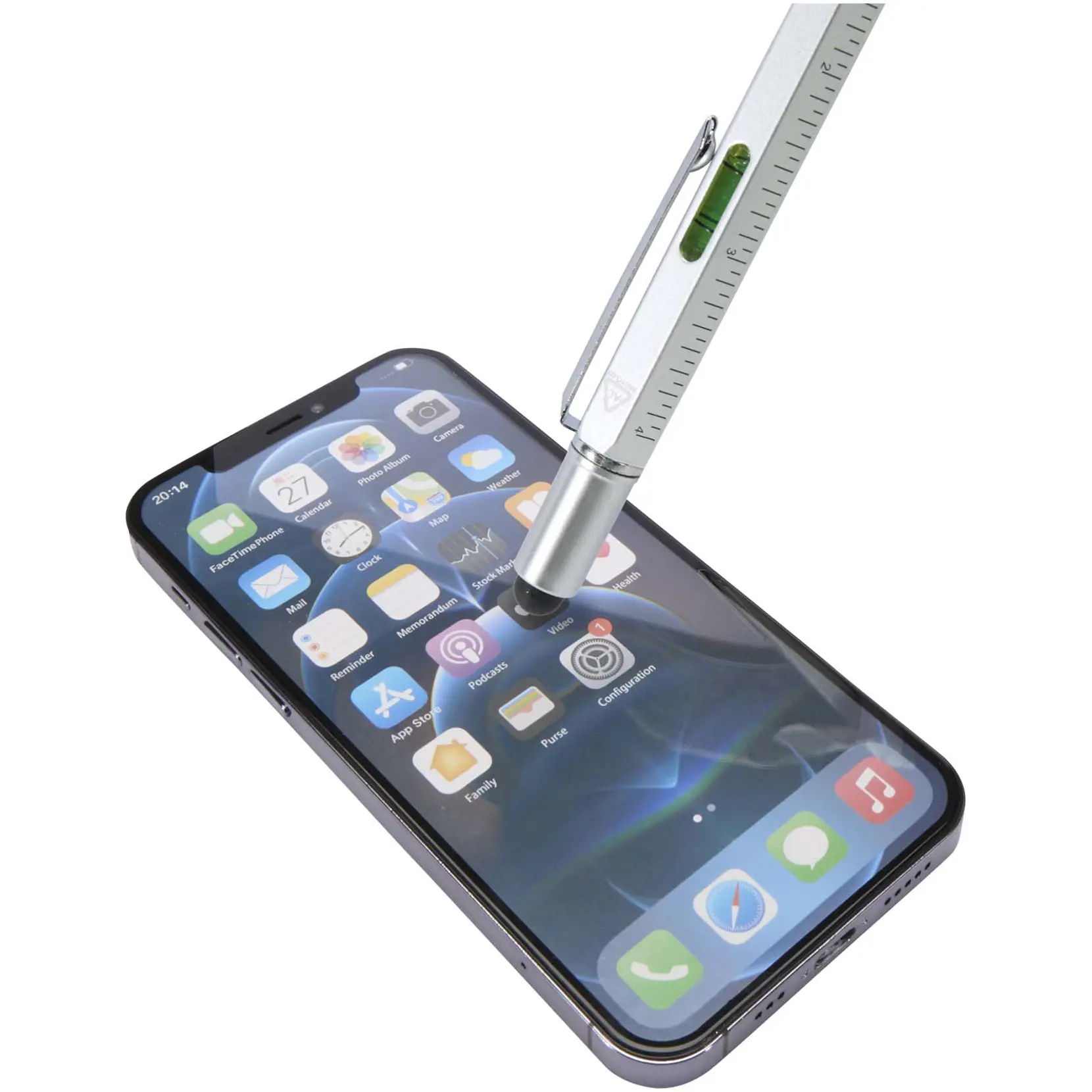 Bild på Dora multifunktionspenna av återvunnen aluminium