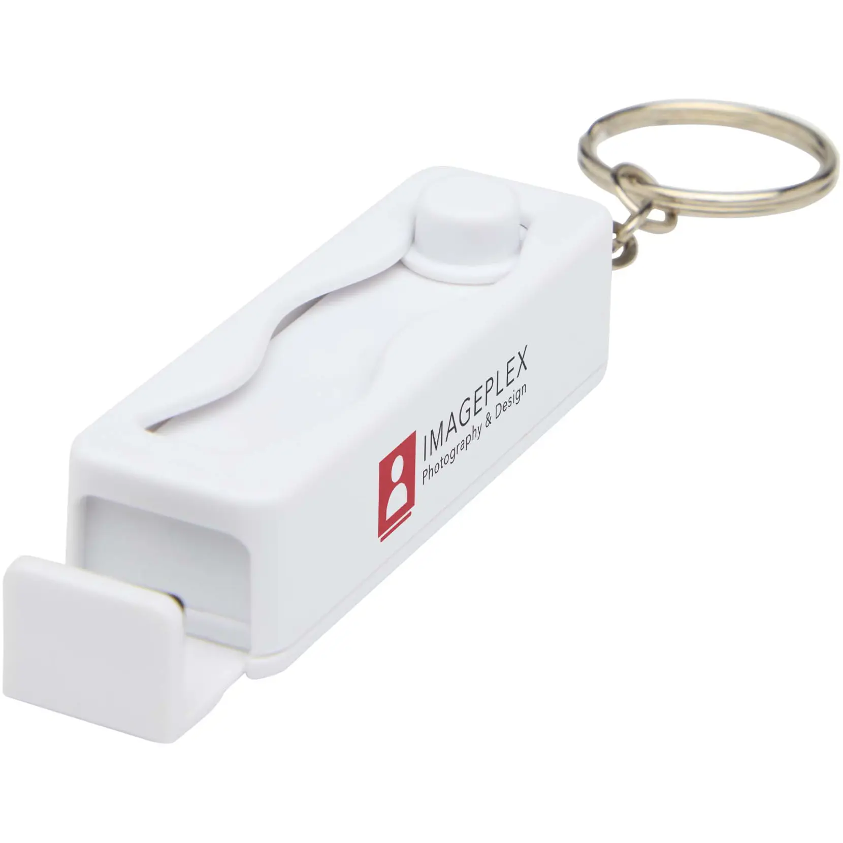 Bild på Aggia telefonställ av bambu med fidgetleksak av återvunnen plast Bild på Aggia telefonställ av bambu med fidgetleksak av återvunnen plast