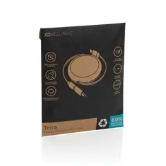 Bild på Terra RCS återvunnen aluminium 240W utdragbar 2-i-1 kabel