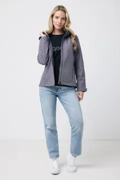 Bild på Iqoniq Makalu soft shell damjacka i återvunnen polyester