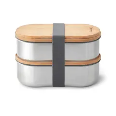 Bild på Black+Blum Dubbel Rostfri Bento-låda