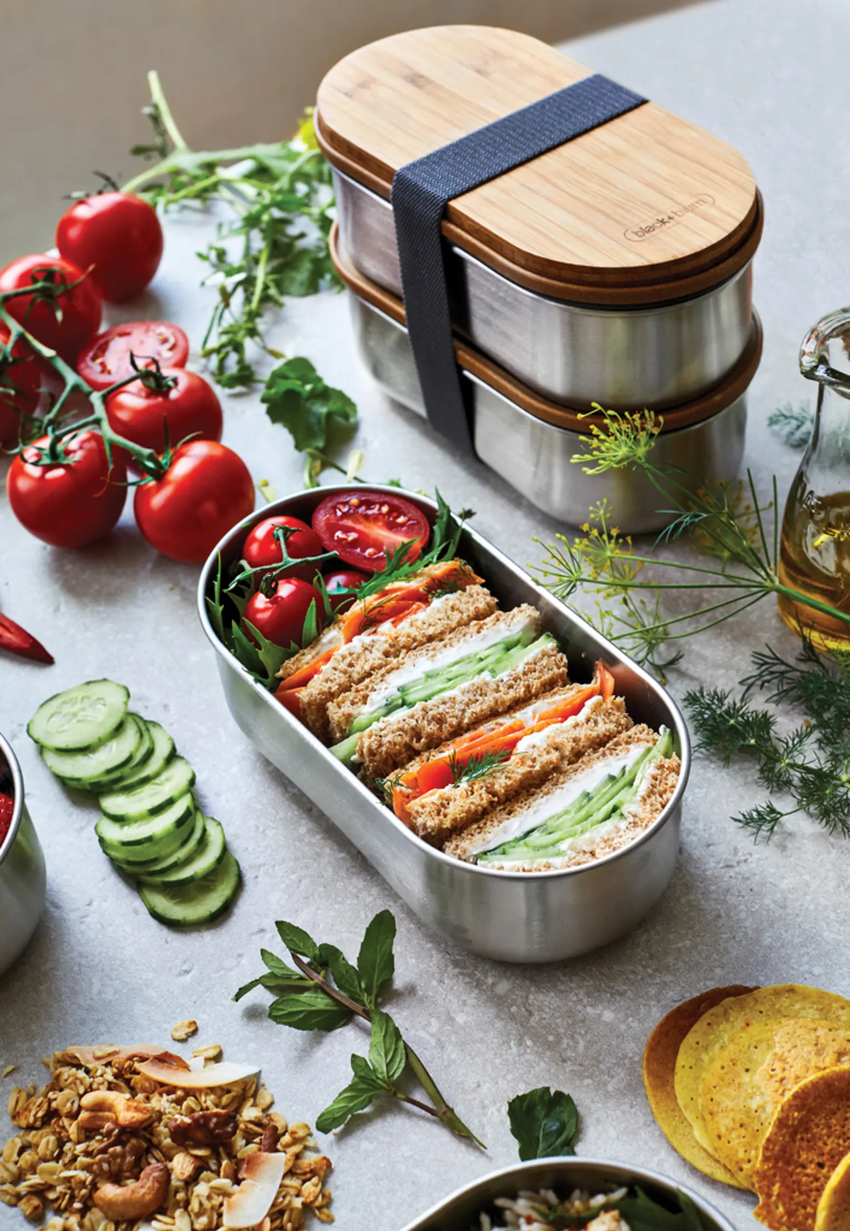 Bild på Black+Blum Dubbel Rostfri Bento-låda Bild på Black+Blum Dubbel Rostfri Bento-låda