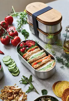 Bild på Black+Blum Dubbel Rostfri Bento-låda