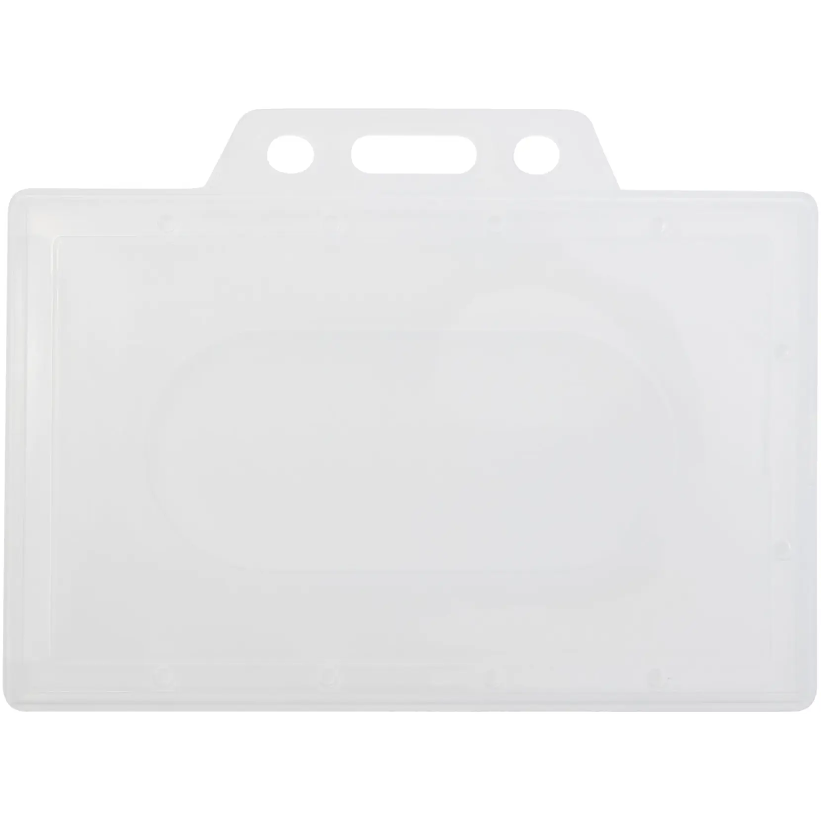 Bild på Genomskinlig korthållare i liggande läge Bild på Genomskinlig korthållare i liggande läge