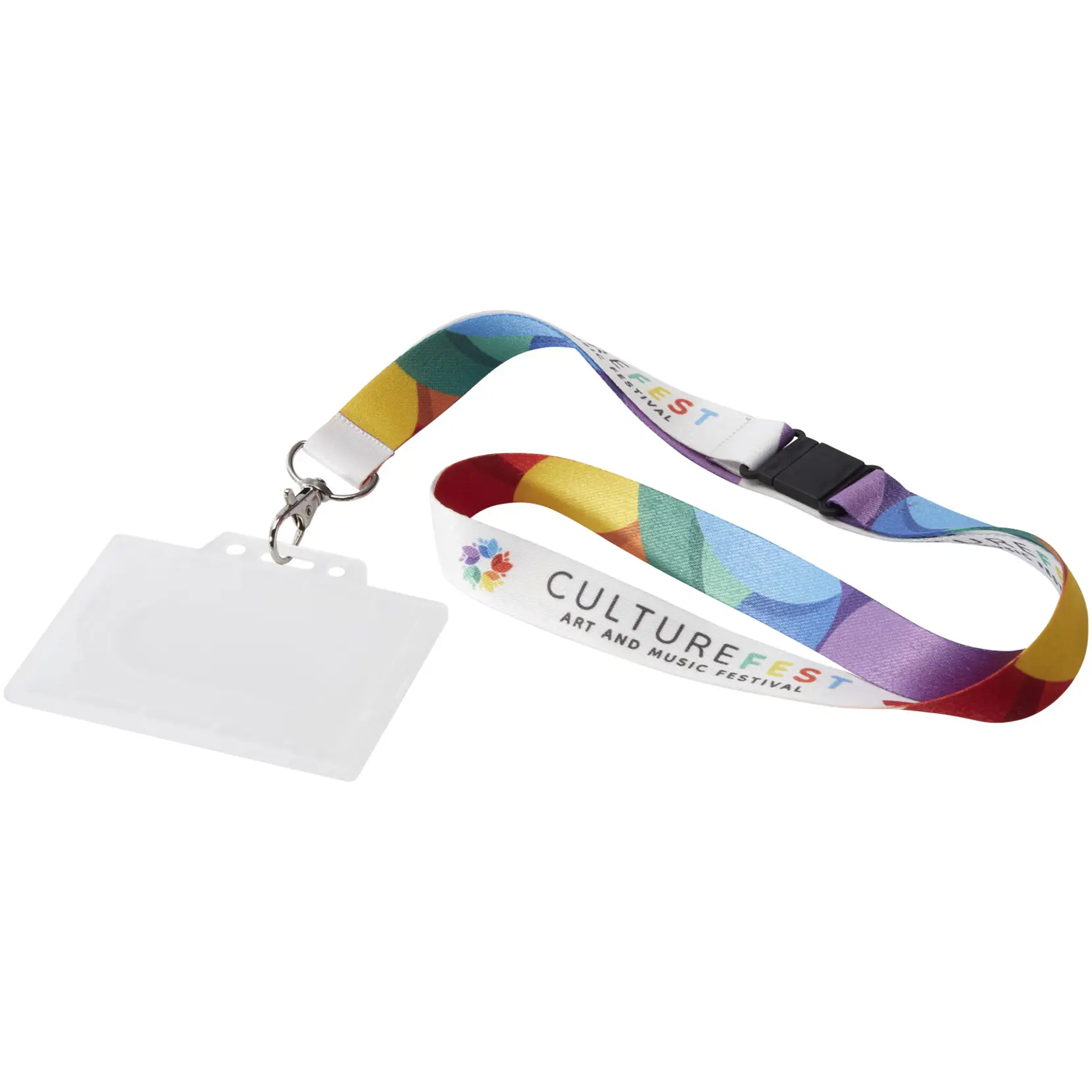 Bild på Genomskinlig korthållare i liggande läge Bild på Genomskinlig korthållare i liggande läge