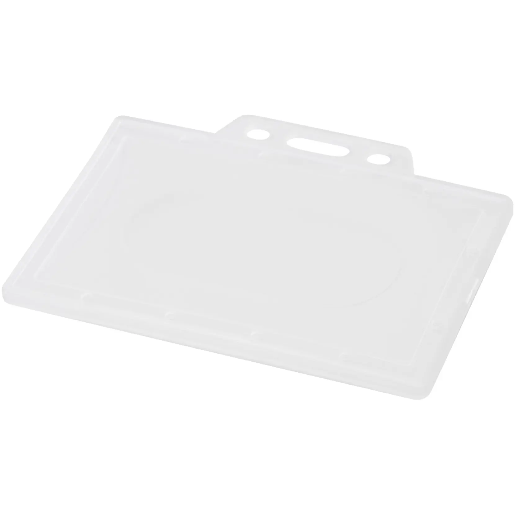 Bild på Genomskinlig korthållare i liggande läge Bild på Genomskinlig korthållare i liggande läge