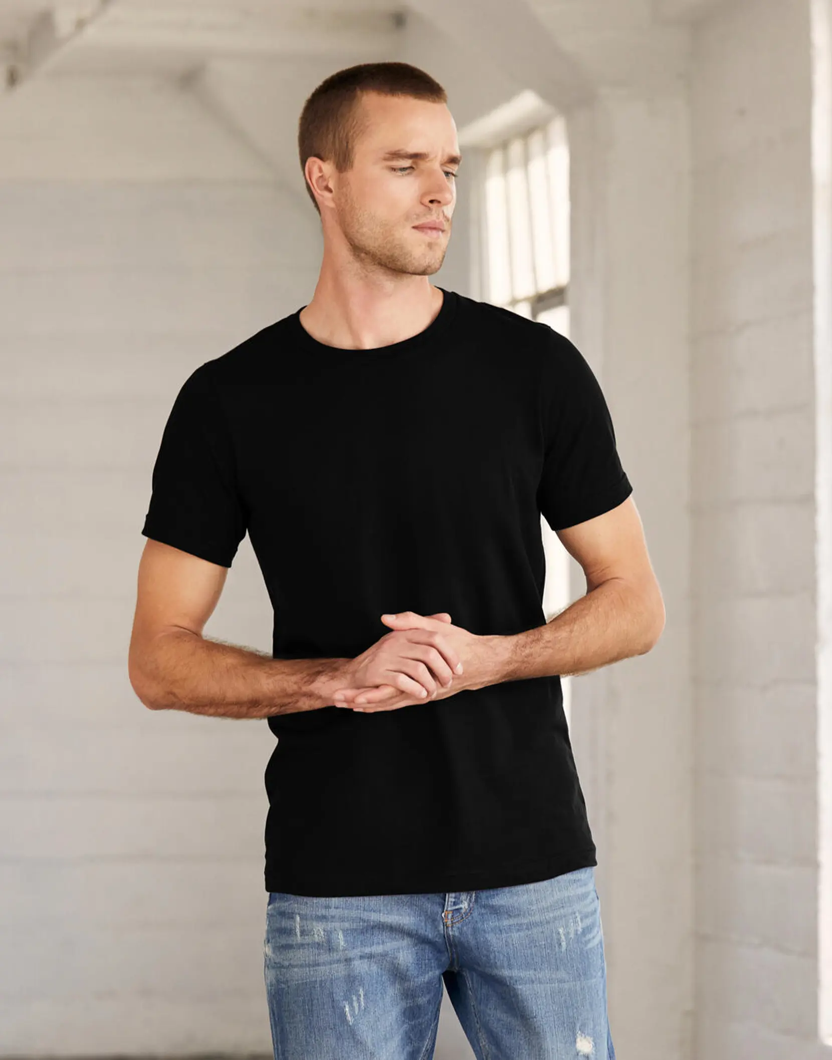 Bild på Unisex Poly-Cotton T-Shirt Bild på Unisex Poly-Cotton T-Shirt