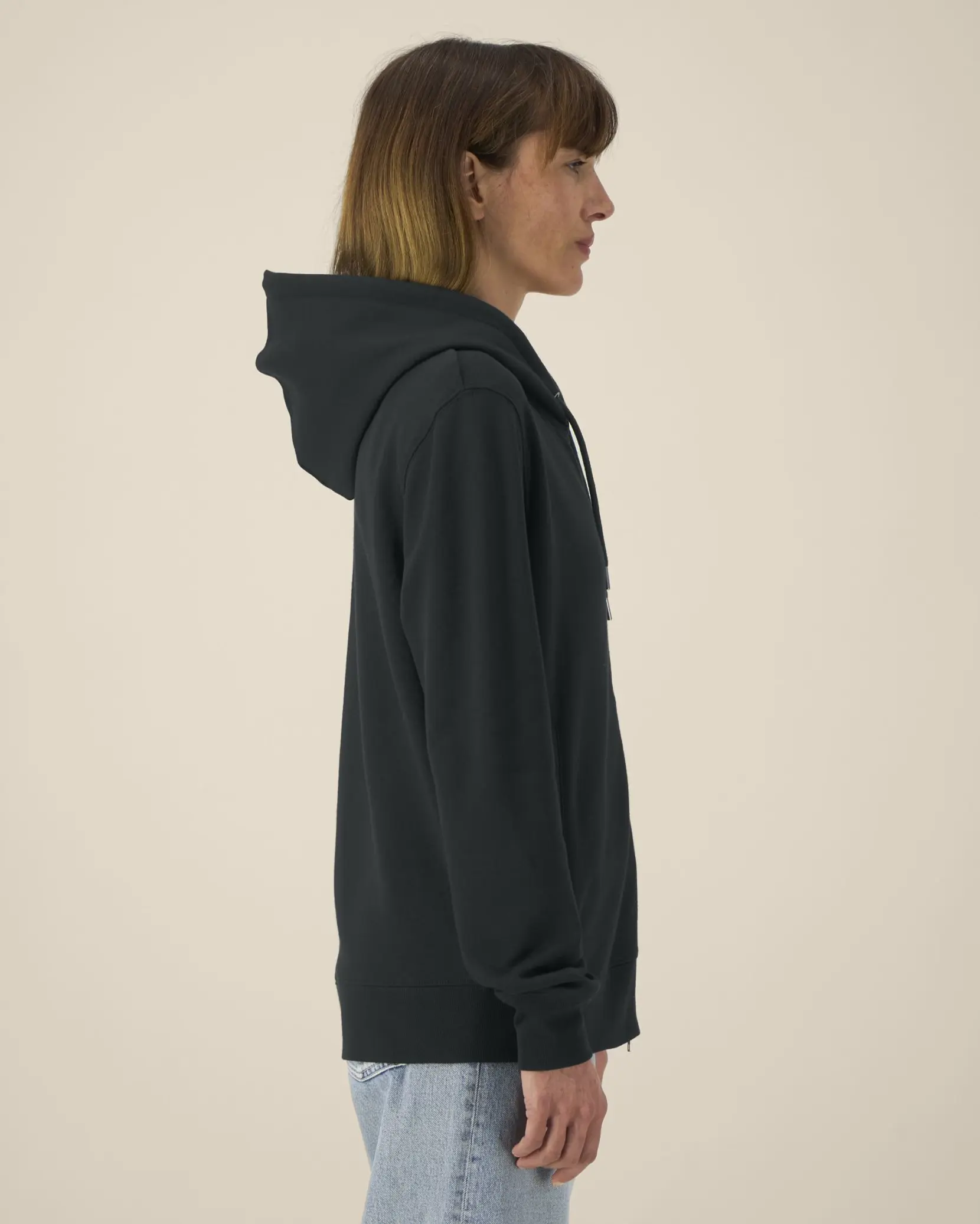 Bild på Astor The unisex zip-through hoodie in cotton-TENCEL™ Modal