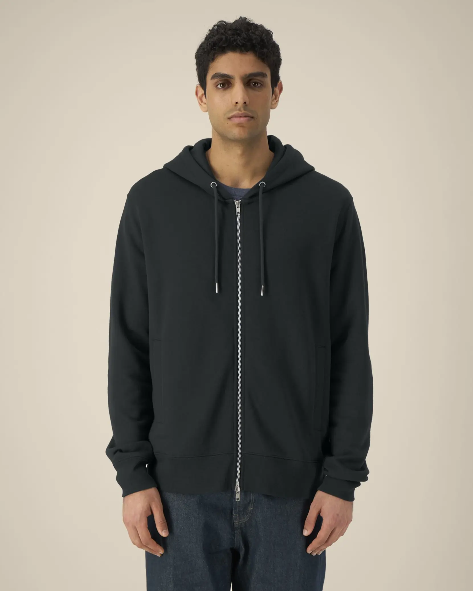 Bild på Astor The unisex zip-through hoodie in cotton-TENCEL™ Modal