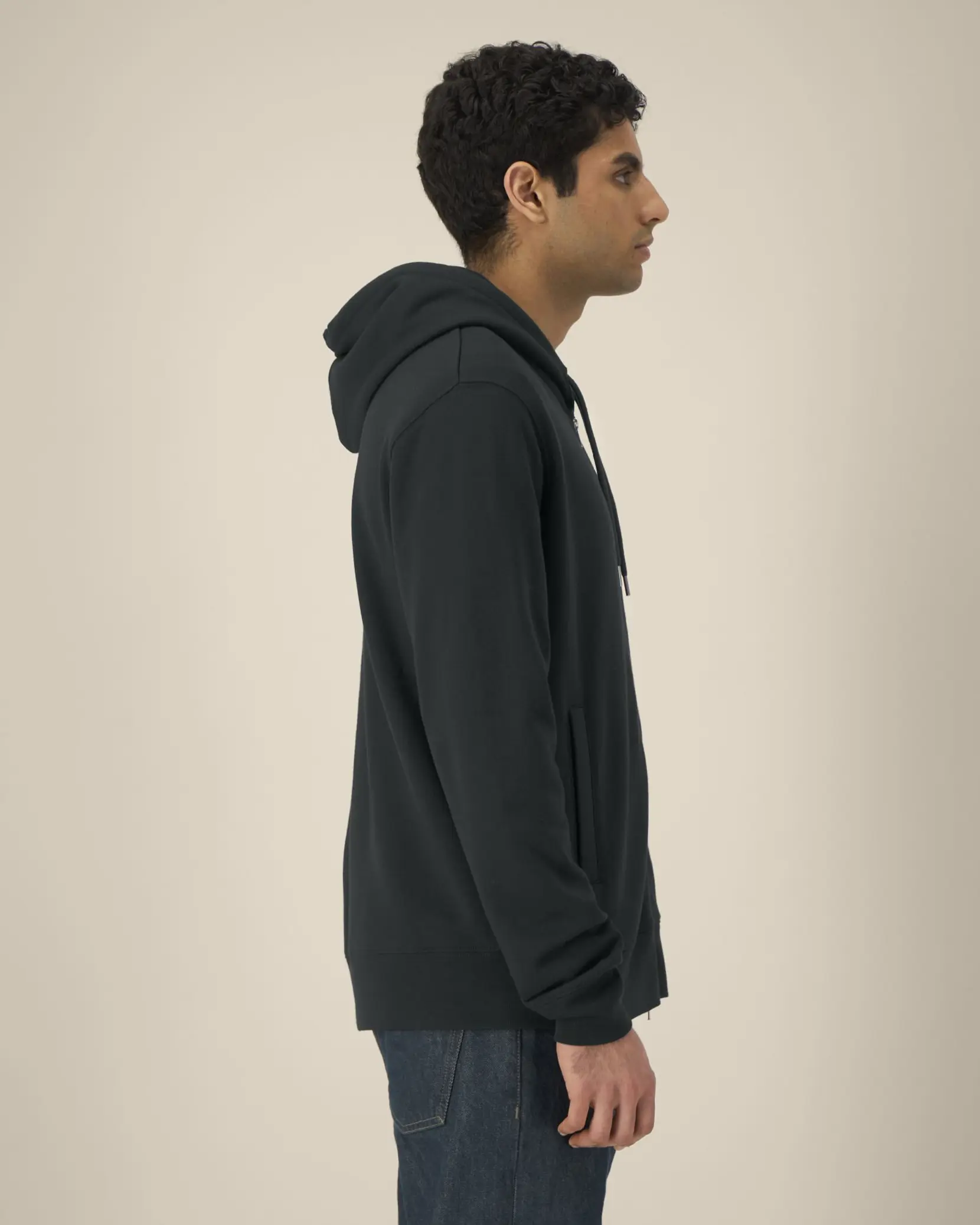 Bild på Astor The unisex zip-through hoodie in cotton-TENCEL™ Modal