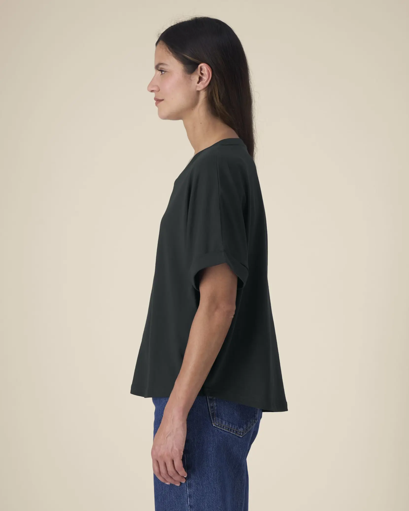 Bild på Stella Collider The women's oversized rolled sleeve t-shirt