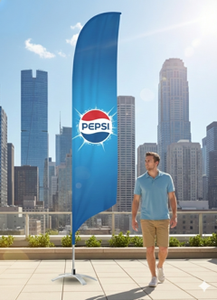 Bild på Beachflag Budget Medium höjd 310 cm