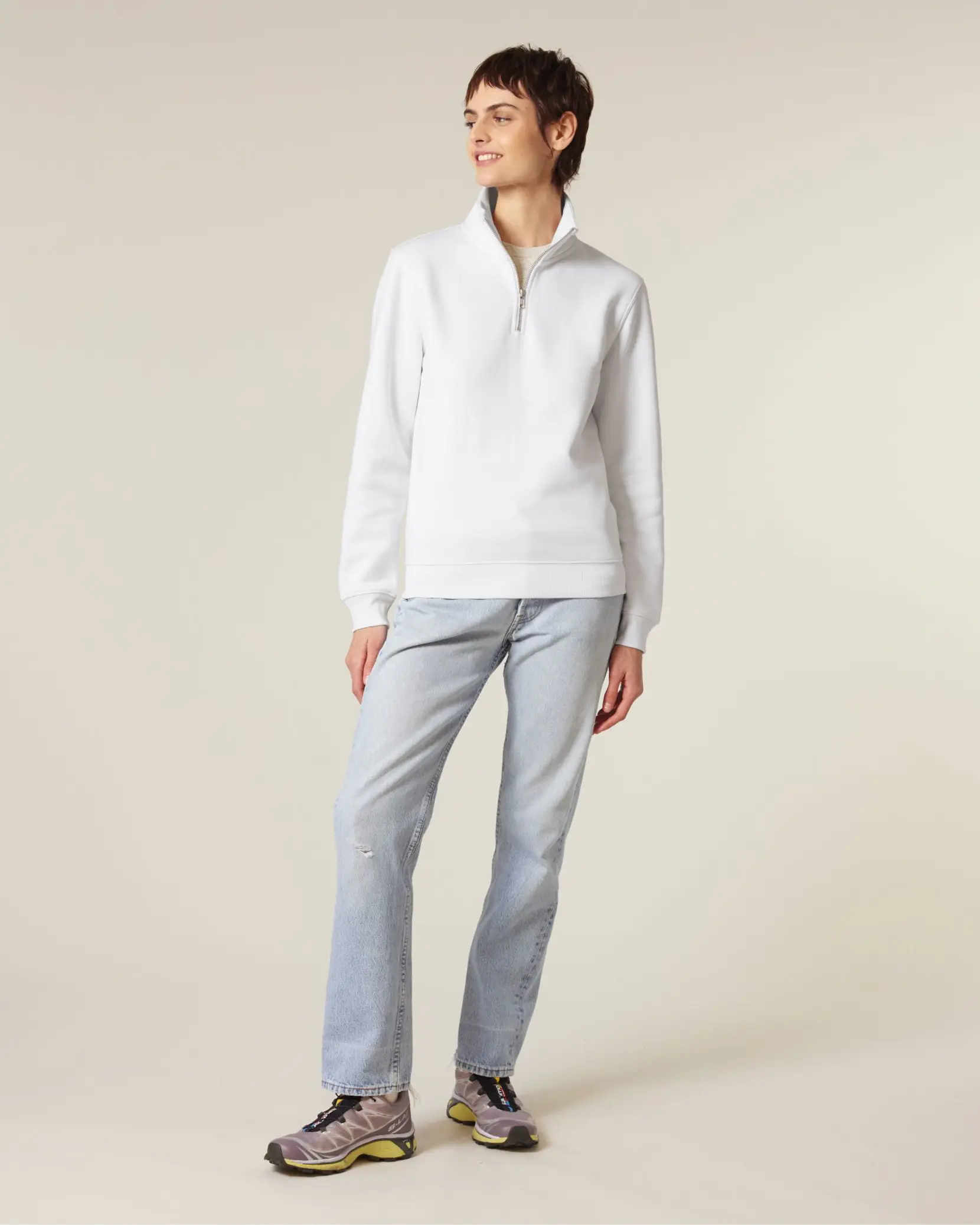 Bild på Trucker 2.0 The unisex quarter zip sweatshirt