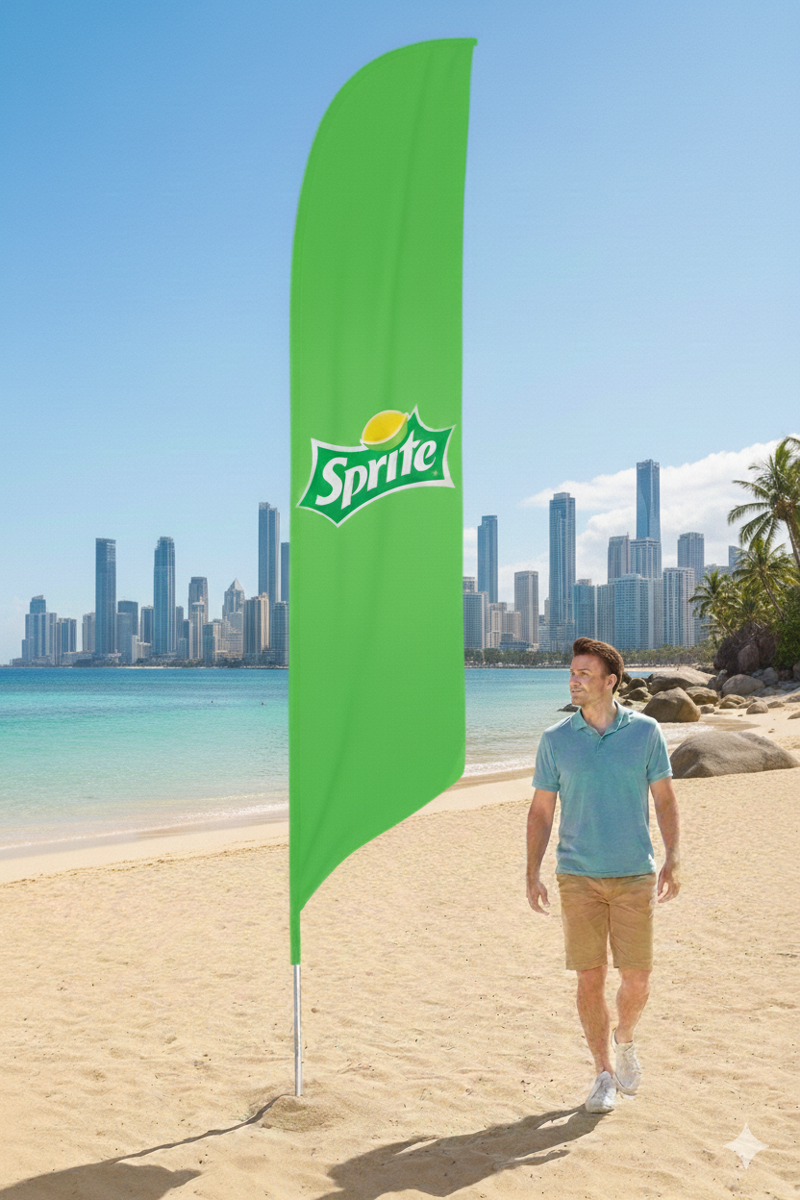 Beachflag Budget X-Large höjd 520 cm