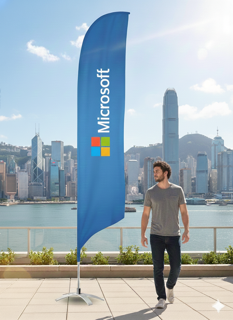 Beachflag Standard Medium höjd 310 cm