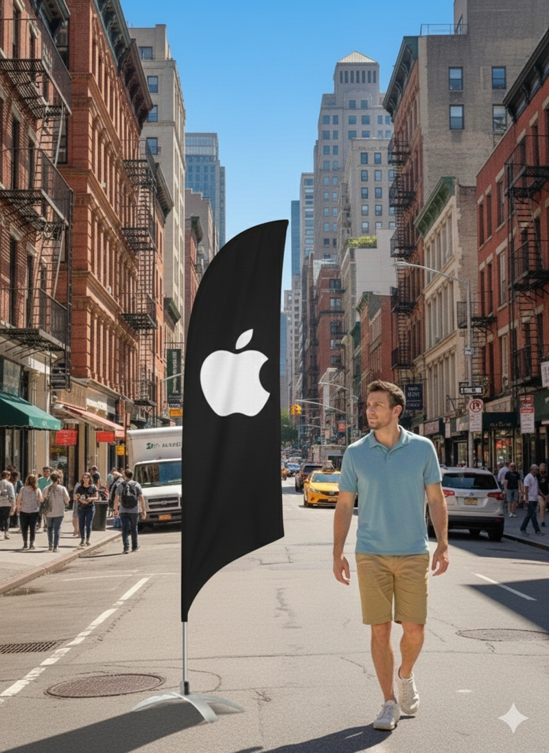 Beachflag Standard Small höjd 260 cm