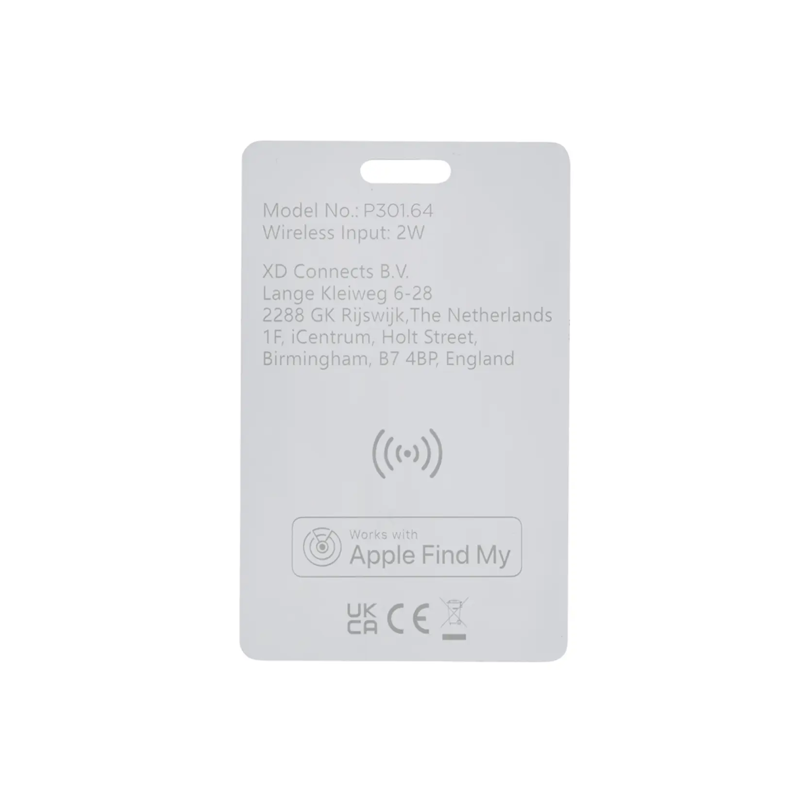 Bild på Findit Dual RCS ultratunt uppladdningsbart spårningskort