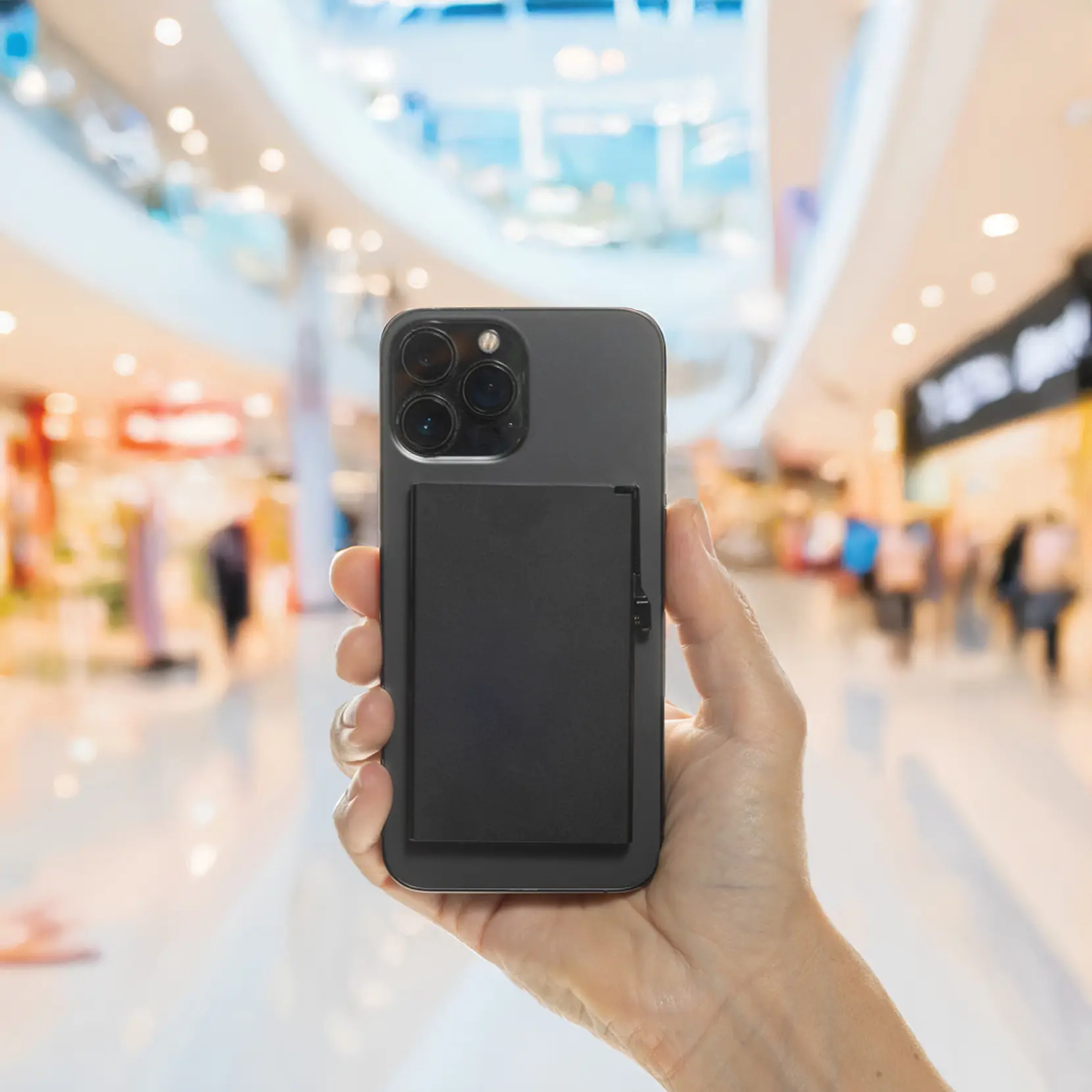 Bild på Standard aluminium RFID magnetiskt kortfodral för mobil