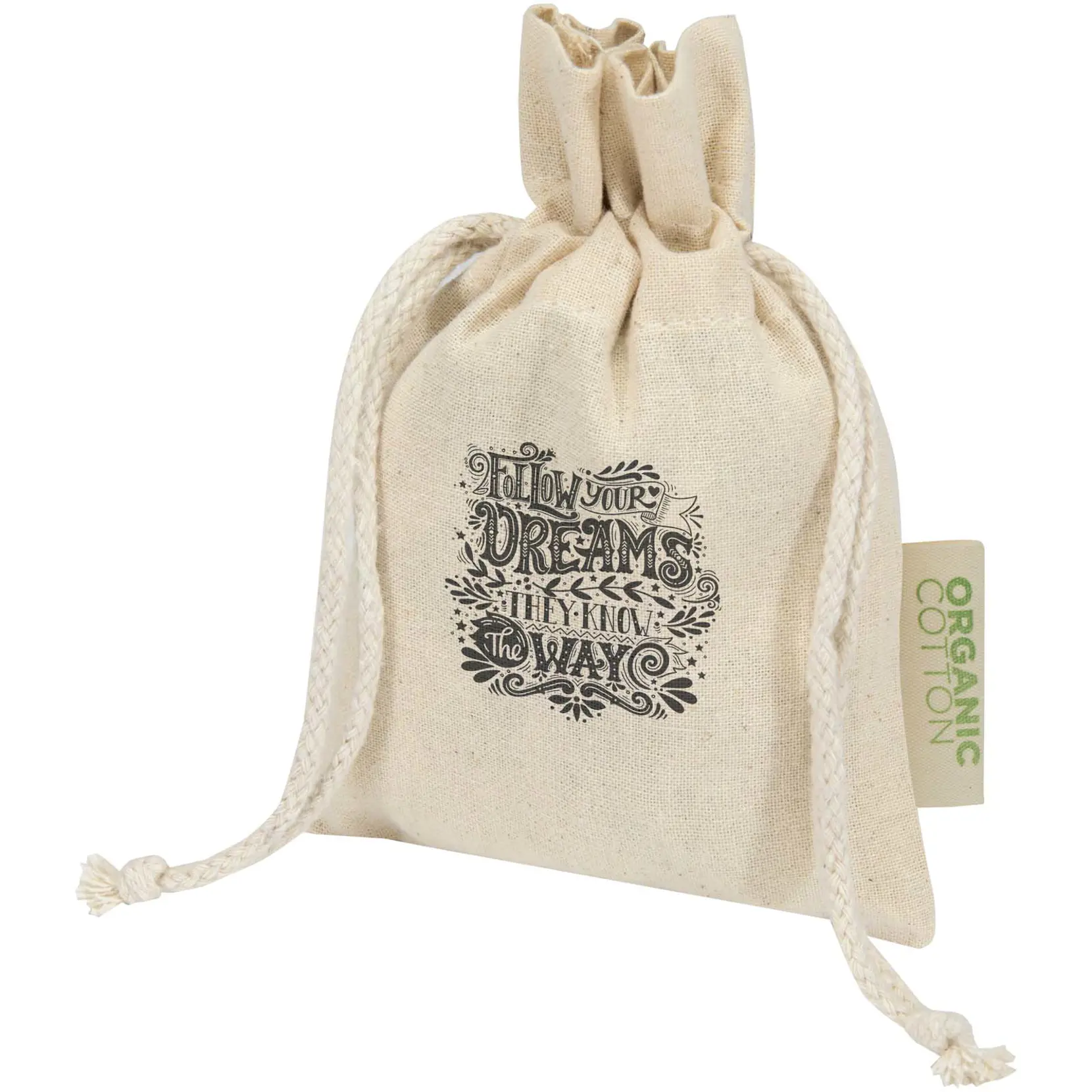 Bild på Odisha 140 g/m² presentpåse av ekologiskt OCS-material – 15 x 10 cm 