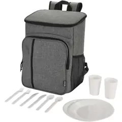 Bild på Tundra picknick kylryggsäck av återvunnen GRS med serveringsset, 20 l