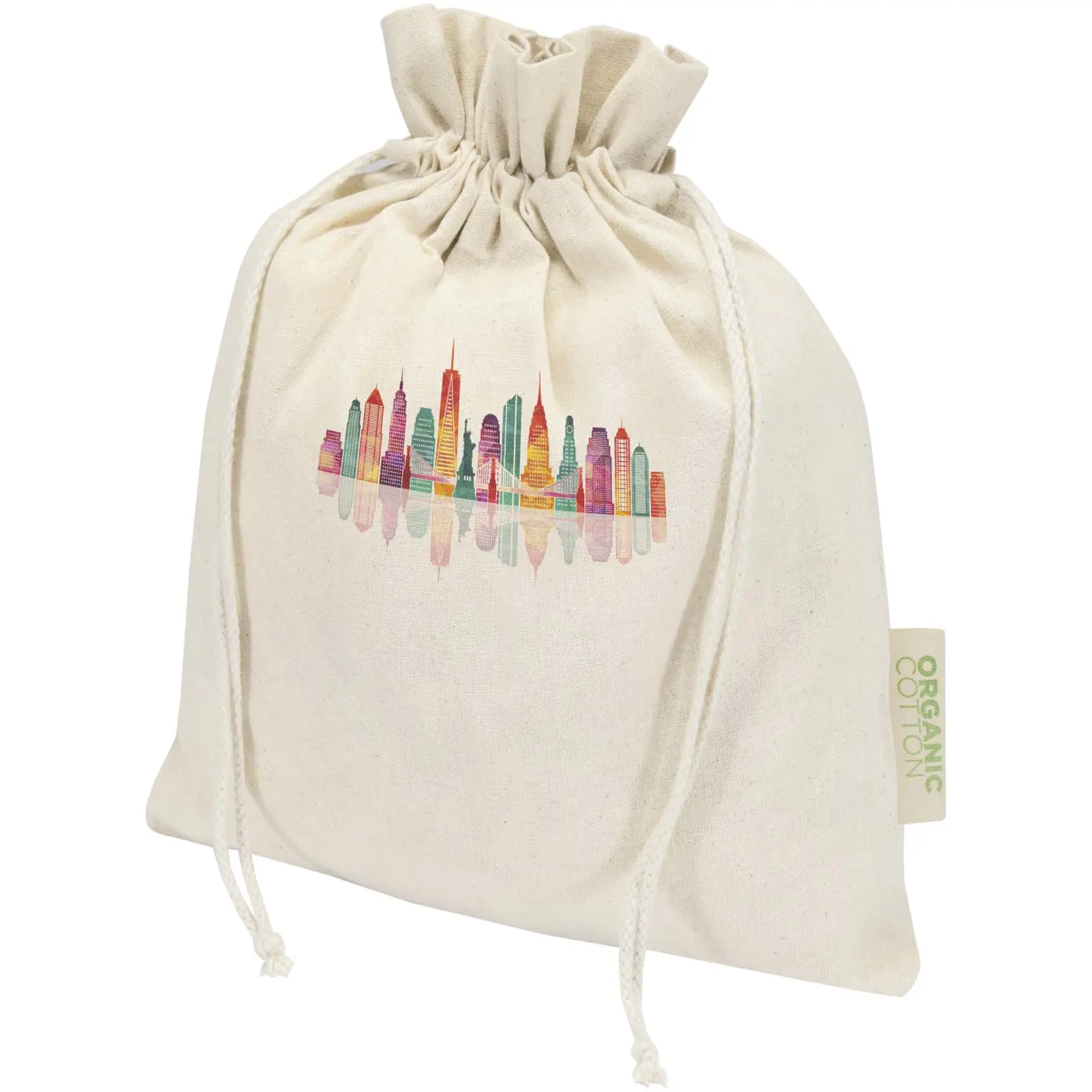 Bild på Odisha 140 g/m² presentpåse av ekologiskt OCS-material – 30 x 25 cm