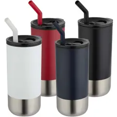 Bild på Grayson 480 ml RCS-återvunnen isolerad termos med sugrör