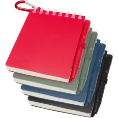 Bild på Lig Mini uppsättning med återvunnen utomhusanteckningsbok med mjukt omslag och kulspetspenna (blått bläck)