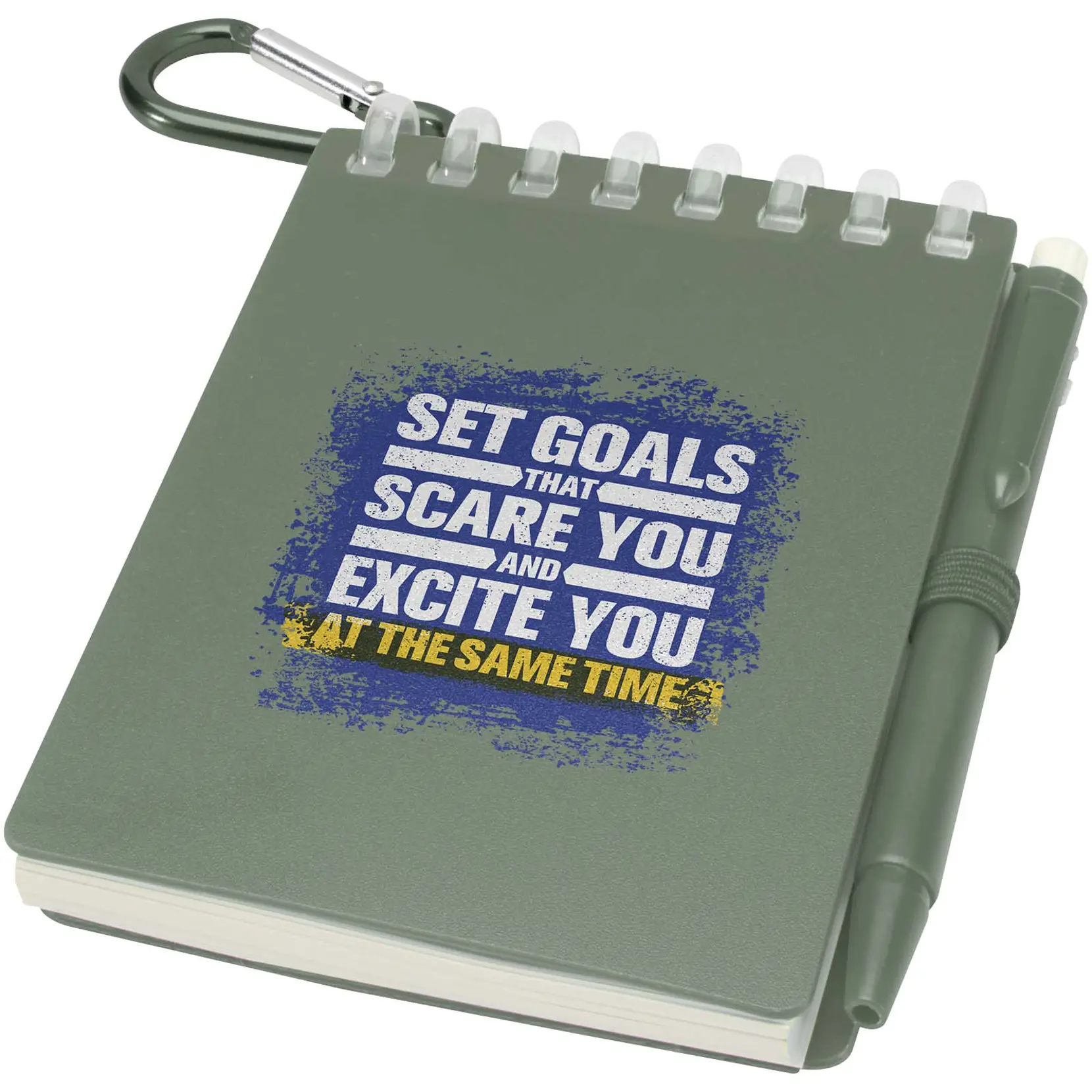 Bild på Lig Mini uppsättning med återvunnen utomhusanteckningsbok med mjukt omslag och kulspetspenna (blått bläck) Bild på Lig Mini uppsättning med återvunnen utomhusanteckningsbok med mjukt omslag och kulspetspenna (blått bläck)