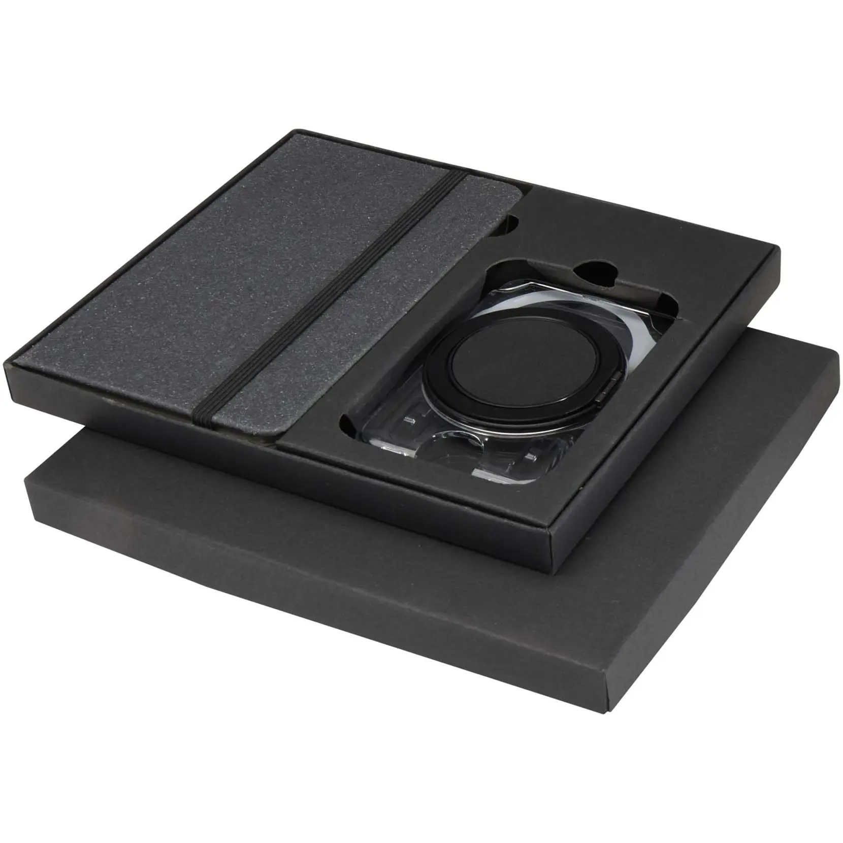 Bild på Kern inbunden A6 anteckningsbok och MagSafe-plånbok i presentförpackning 