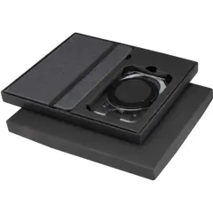 Bild på Kern inbunden A6 anteckningsbok och MagSafe-plånbok i presentförpackning 