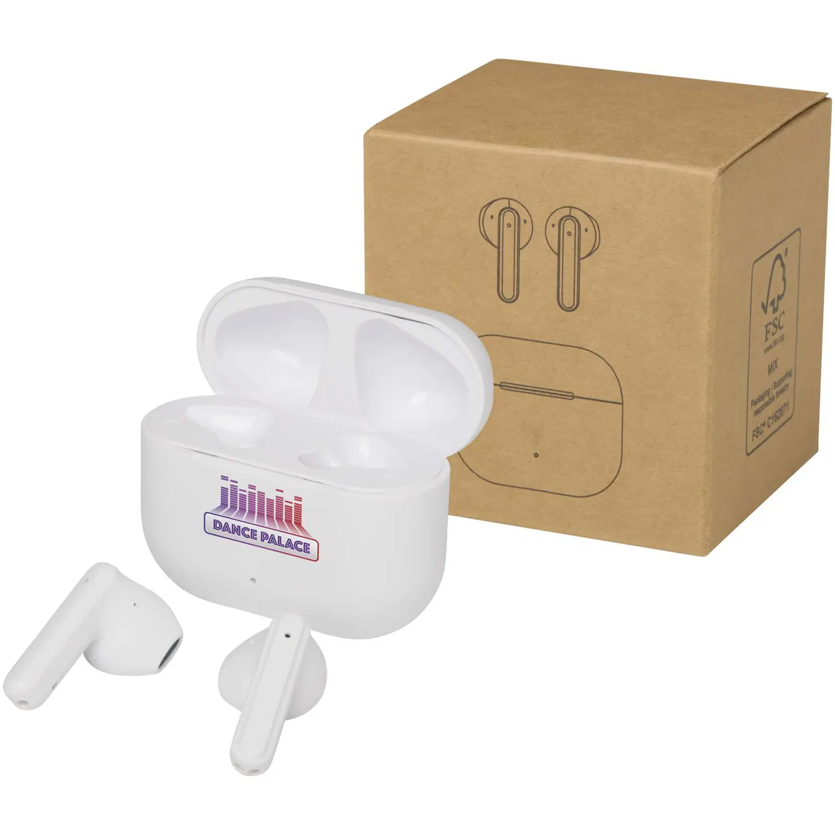 Bild på Altais True Wireless Bluetooth®-öronsnäckor av återvunnen plast