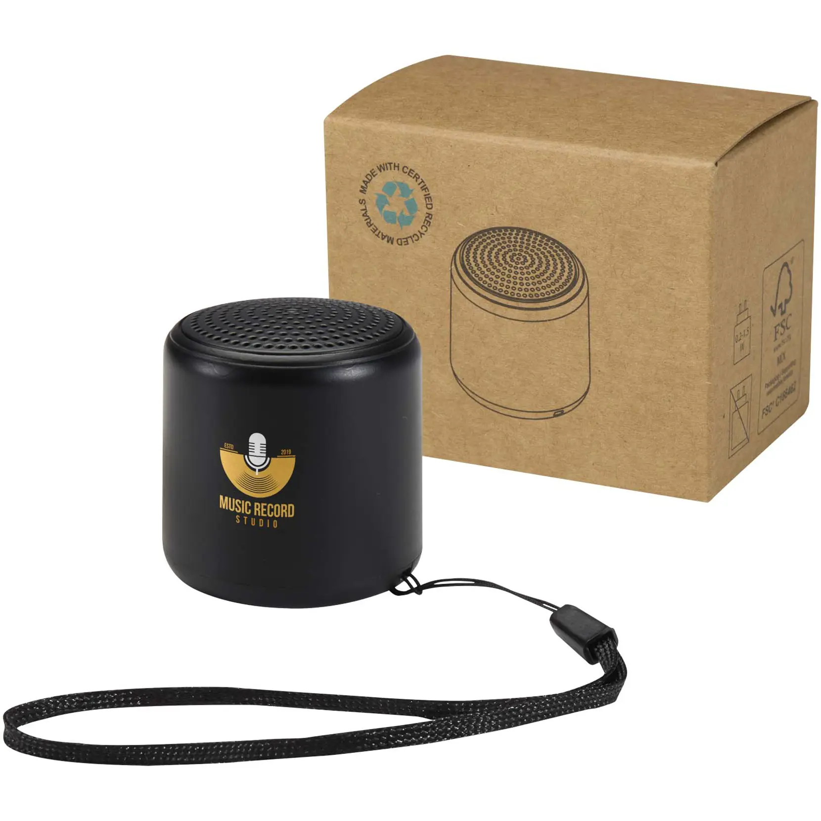 Bild på Velkis trådlös Bluetooth-högtalare på 3 W av återvunnen plast