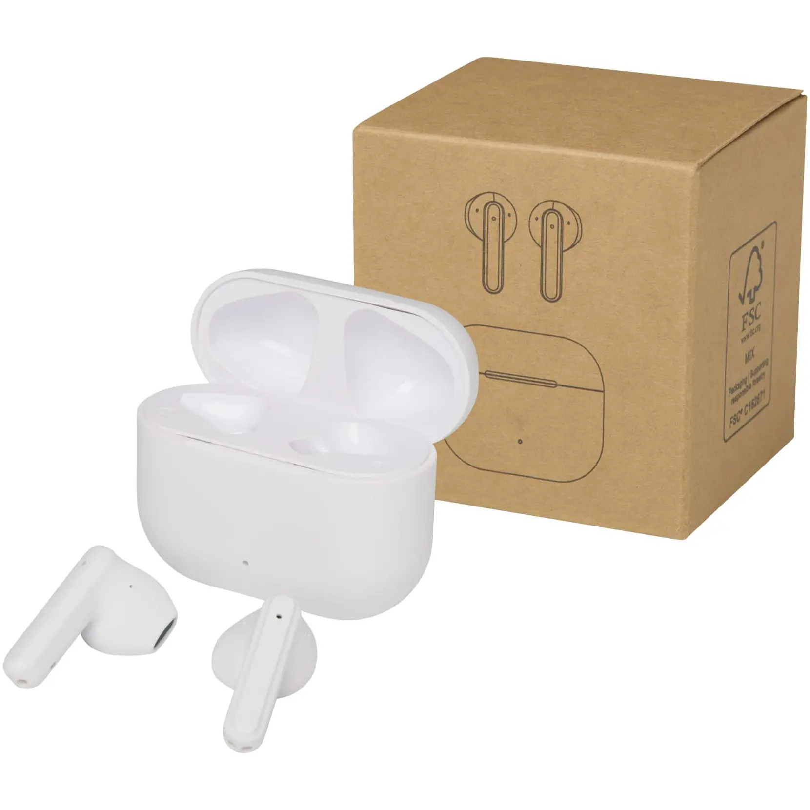 Bild på Altais True Wireless Bluetooth®-öronsnäckor av återvunnen plast