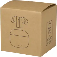 Bild på Alterf True Wireless Bluetooth®-öronsnäckor av återvunnen plast med öronproppar av silikon