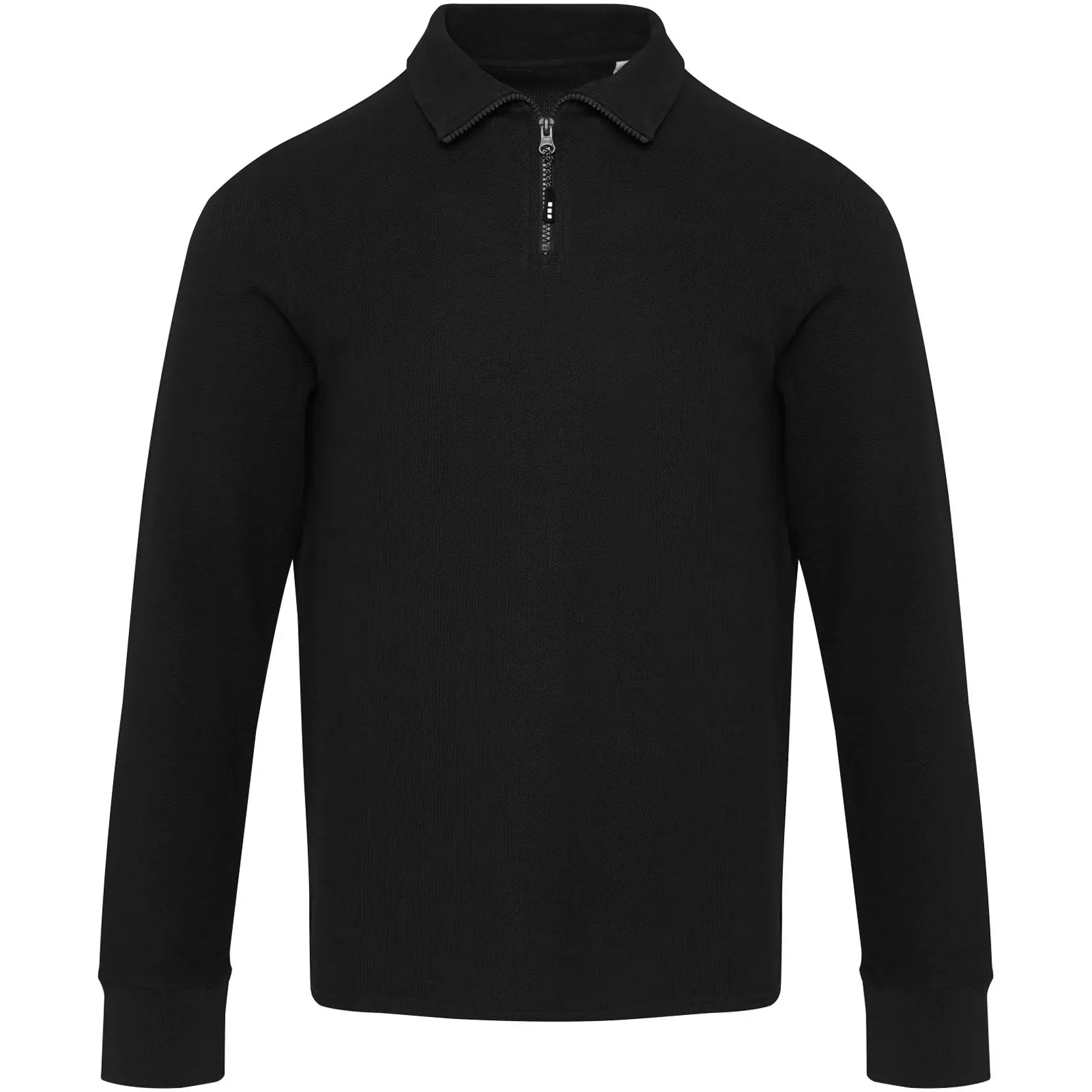 Bild på Zeus långärmad unisex piké med halv dragkedja