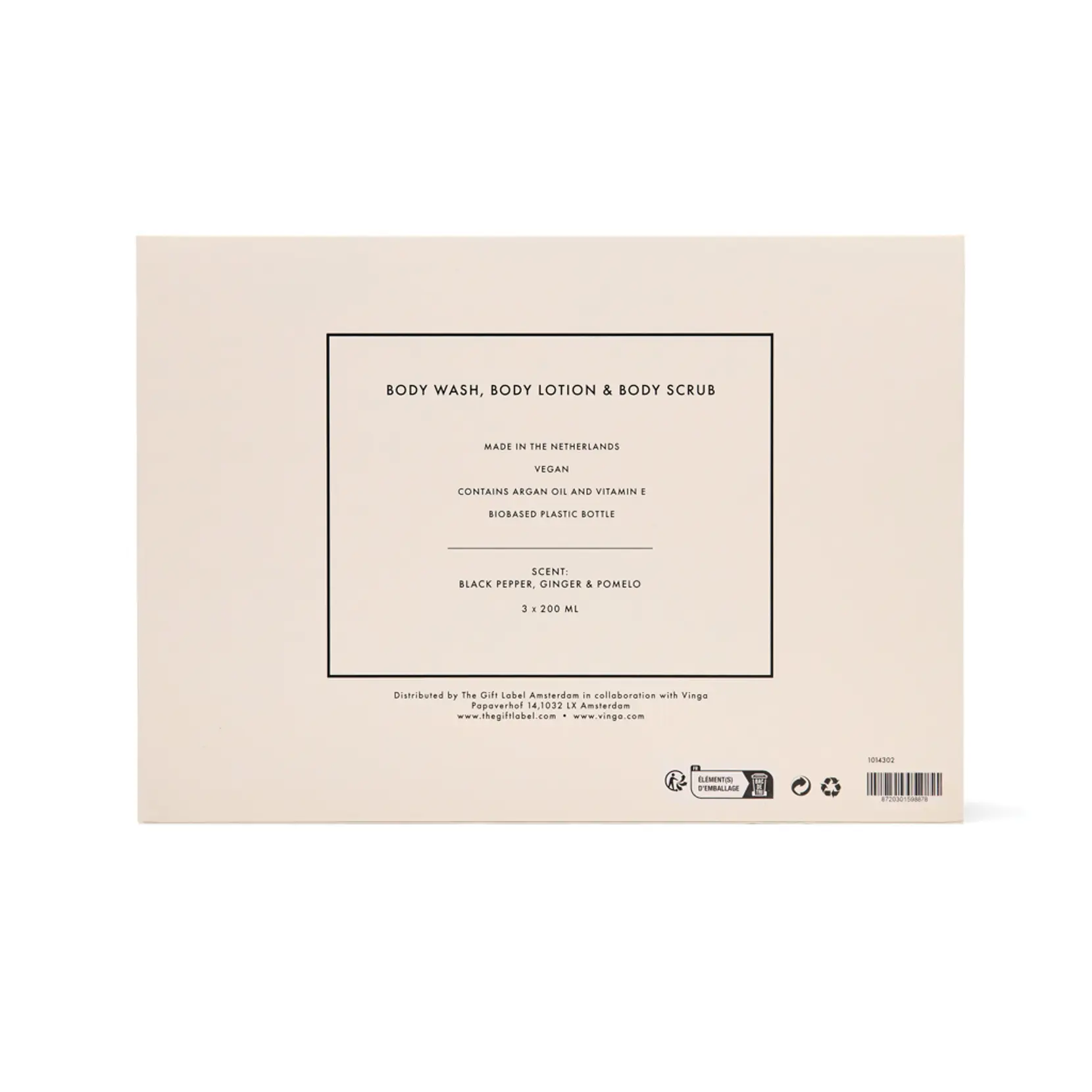 Bild på VINGA x TGL kroppsvård gåvoset Bild på VINGA x TGL kroppsvård gåvoset