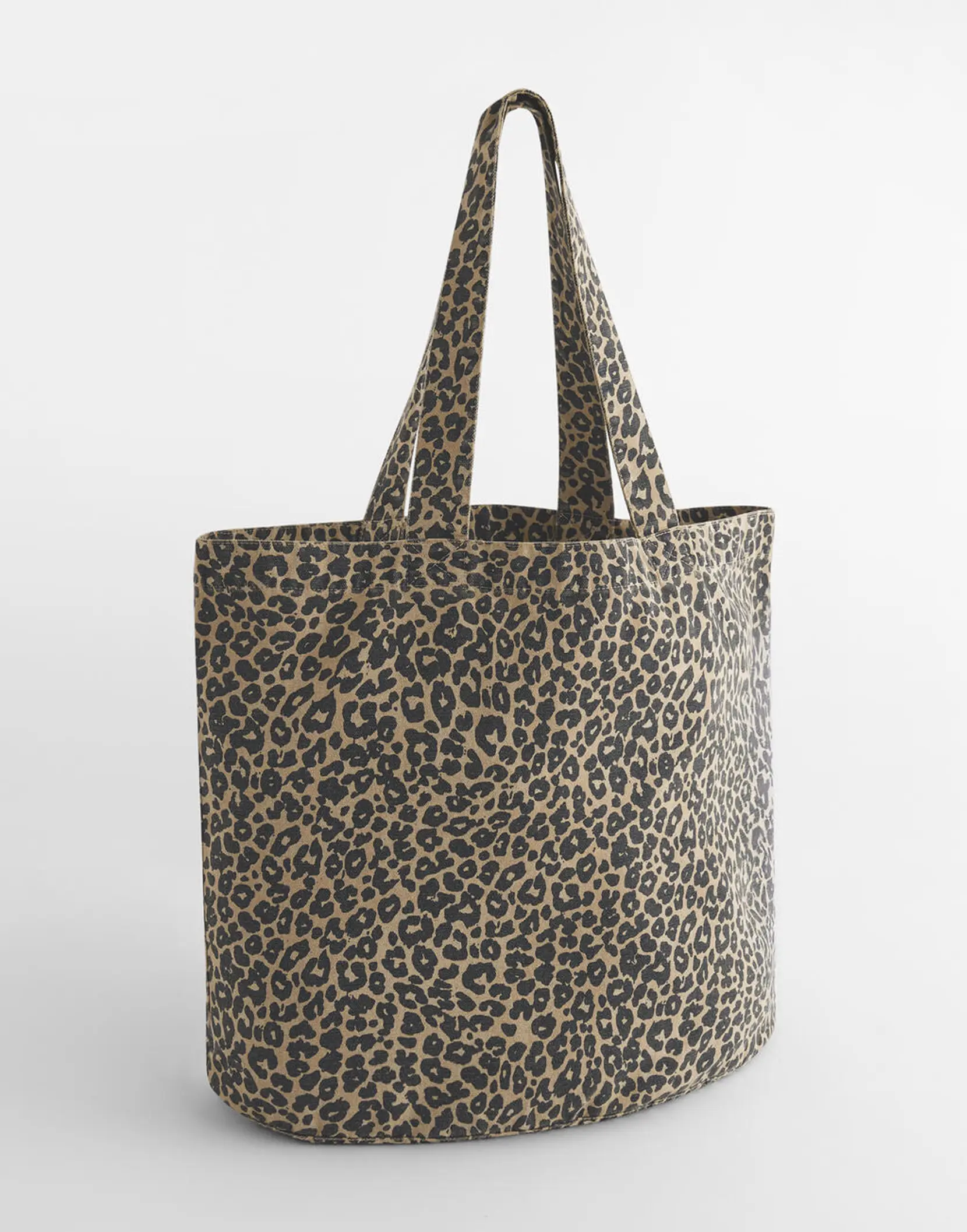 Bild på Leopard Print Canvas Shopper