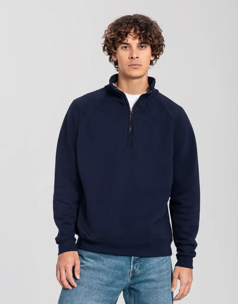Iconic Premium Zip Neck Sweat