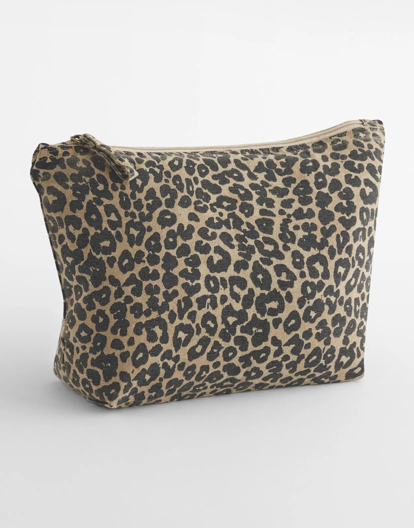 Bild på Leopard Print Canvas Accessory Bag