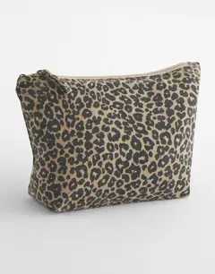 Bild på Leopard Print Canvas Accessory Bag