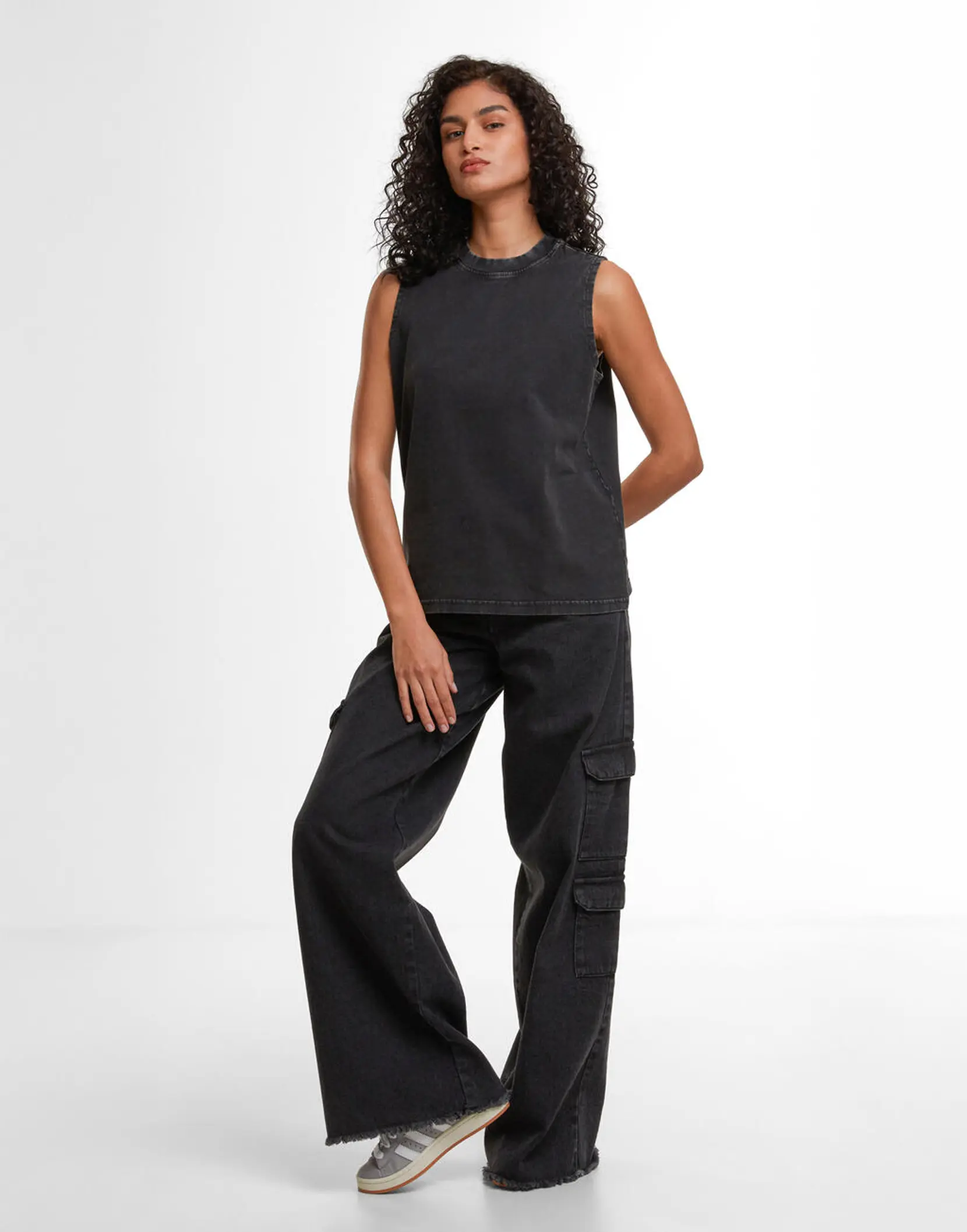 Bild på Ladies Vintage Washed Sleeveless Tee