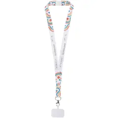 Bild på Addie logoband med sublimering, telefonhållare och säkerhetsspänne