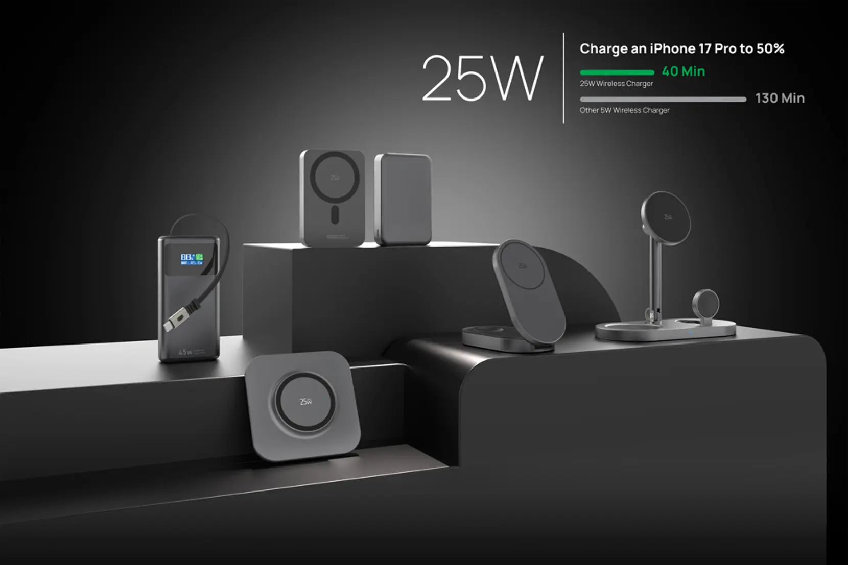 Bild på Quantom RCS ultrasnabb 10 000 mAh magnetisk powerbank Bild på Quantom RCS ultrasnabb 10 000 mAh magnetisk powerbank