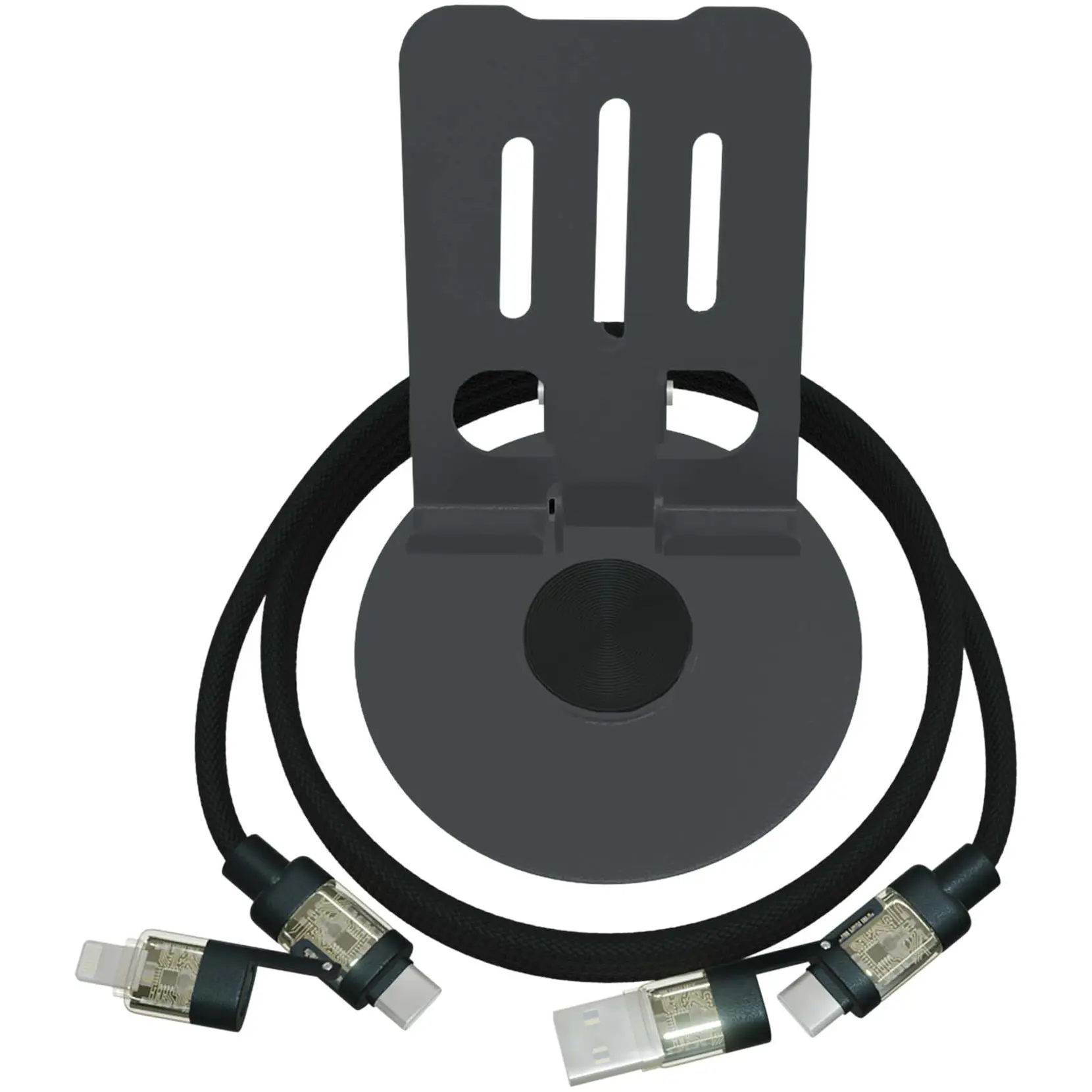 Bild på SCX.design O34 360° telefonställ med en 4-i-1 240 W laddningssladd Bild på SCX.design O34 360° telefonställ med en 4-i-1 240 W laddningssladd